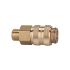 Quick-connect coupling I.D. 5, bright brass, G 1/4 ET