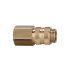 Quick-connect coupling I.D. 5, bright brass, G 1/4 IT