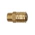 Quick-connect coupling I.D. 7.2, bright brass, G 1/8 ET