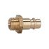 Nipple for couplings I.D. 7.2 - 7.8, bright brass, G 1/2 ET