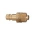 Nipple for couplings I.D. 7.2 - 7.8, bright brass, for hose 12x9