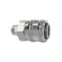 Quick-connect coupling I.D. 7.2, nickel-plated brass, Hose 8x6