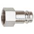 Nipple for I.D. 10, Hardened / nickel-plated steel, G 1/4 IT