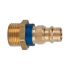 Captive nipple I.D. 7.8, Bright brass, G 1/4 ET, blue