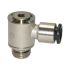 Push-in L-fitting »click-clock«, rotating, G 3/8 o. hose ext. Ø8