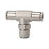 Push-in T-fitting »metallica« rotating, R 1/4 o., hose ext. Ø 6