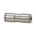 Straight push-in connector »metallica«, for hose exterior Ø 12 mm