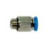 Straight push-in fitting »Blue Series«, M5 o., hose exterior Ø 4