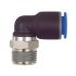 Push-in L-fitting »Blue Series«, rotating, R 1/4 o.