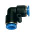 Push-in L-connector »Blue Series«, for hose exterior Ø 10 mm