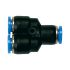 Push-in Y-connector »Blue Series«, for hose exterior Ø 4 mm