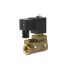 2/2 solenoid valve, NC, G 3/8, PN 0.5-16, FPM, pilot-op. 230V AC