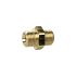 Double threaded nipple, Cyl., G 1/4 o., G 1/4 o., AF 17, Brass