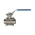 Stainless steel ball valve, length acc. to DIN 3202-M3, G 3/4