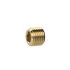 Locking screw, Hexagonal socket, without flange, M8x0.75, Brass