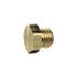 Locking screw, Exterior hexagonal, M5, AF 8, Brass