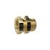 Bulkhead fitting, M16x1.5 o., G 1/8 i., AF1 17, AF2 22, Brass