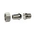 Removable Double threaded nipple, conical sealing, R 1 o., R 1 o.