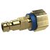 Captive nipple I.D. 5, bright brass, G 1/8 IT, blue