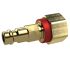 Captive nipple I.D. 5, bright brass, G 1/4 IT, red