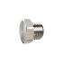 Locking screw, Exterior hexagonal, G 1/8, nickel-plated brass