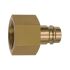 Nipple for couplings I.D. 19, Bright brass, G 1 1/4 IT