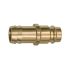 Plug-in connector for couplings I.D. 19, Brass, Sleeve I.D. 16