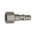 Nipple f. couplings I.D.11, ISO 6150 C, Stainless steel, G 3/8 IT