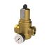 Pressure regulator f. potable water, w. mano., G 1/2 IT, 5-15 bar