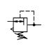 Constant pressure regulator, size 4, G 1, 0.5 - 25 bar