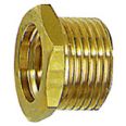 Reducing nipple, Short design, G 3/8 ET, G 1/4 IT, AF 19, Brass