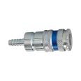 Quick-connect coupling I.D. 7.6, gal. steel/brass, Sleeve I.D. 6