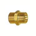 Double threaded nipple, Cyl., M14x1.5 o., M14x1.5 o., Brass