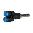 Push-in Y-connector, Plug nipple 6 mm »Blue Series«, reducing