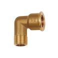 Angled piece, 90°, interior / exterior, G 1 1/2, Bright brass