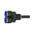 Push-in Y-connector, Plug nipple 6 mm »Blue Series«, reducing