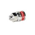 Safety coupling I.D. 7.8, SEK type, nickel-plated brass, G 1/4 ET