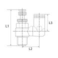 Throttle check valve »Blue Series«, Discharge throttle, M5 o.