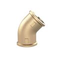 Angled piece, 45°, interior/interior, Rp 1, 16 bar, bright brass